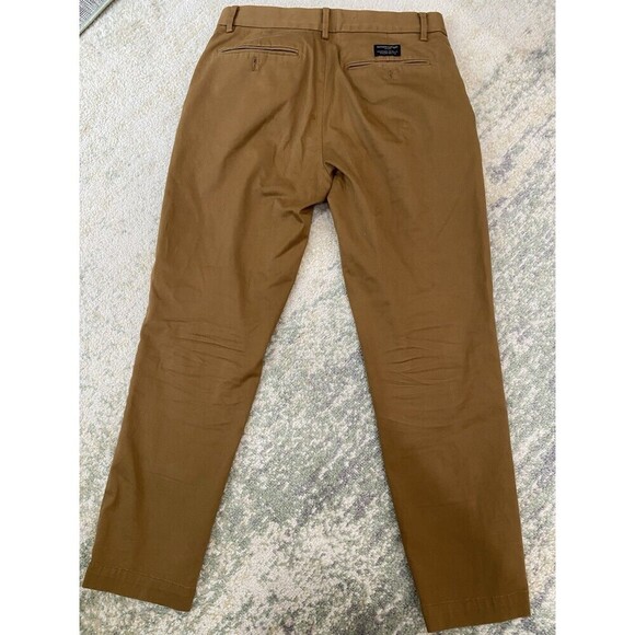 Banana Republic Rapid Movement Chino Slim Pants Brown Men's Size 31 x 30 - Picture 2 of 9
